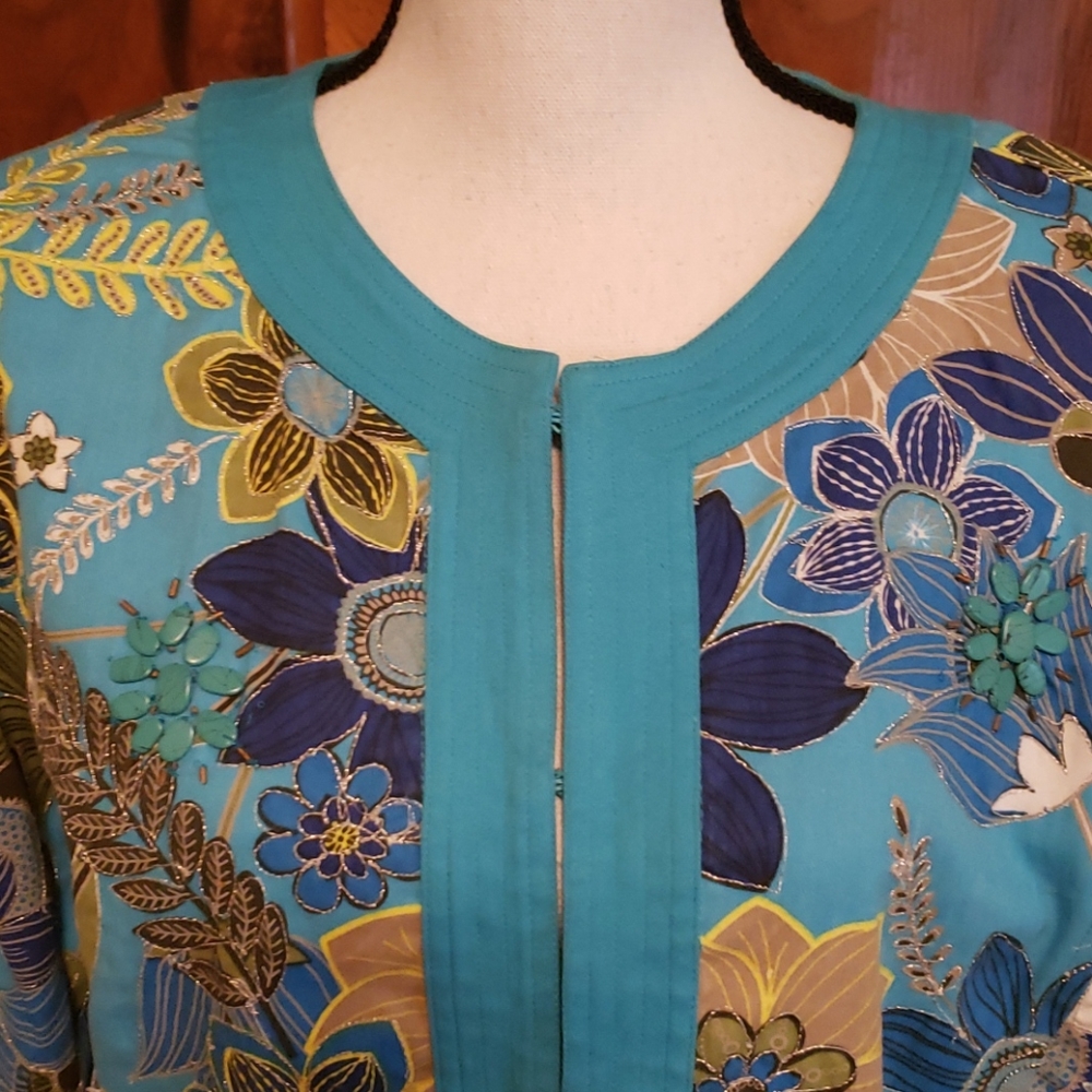 CHICO'S  FANCY BEADED JACKET